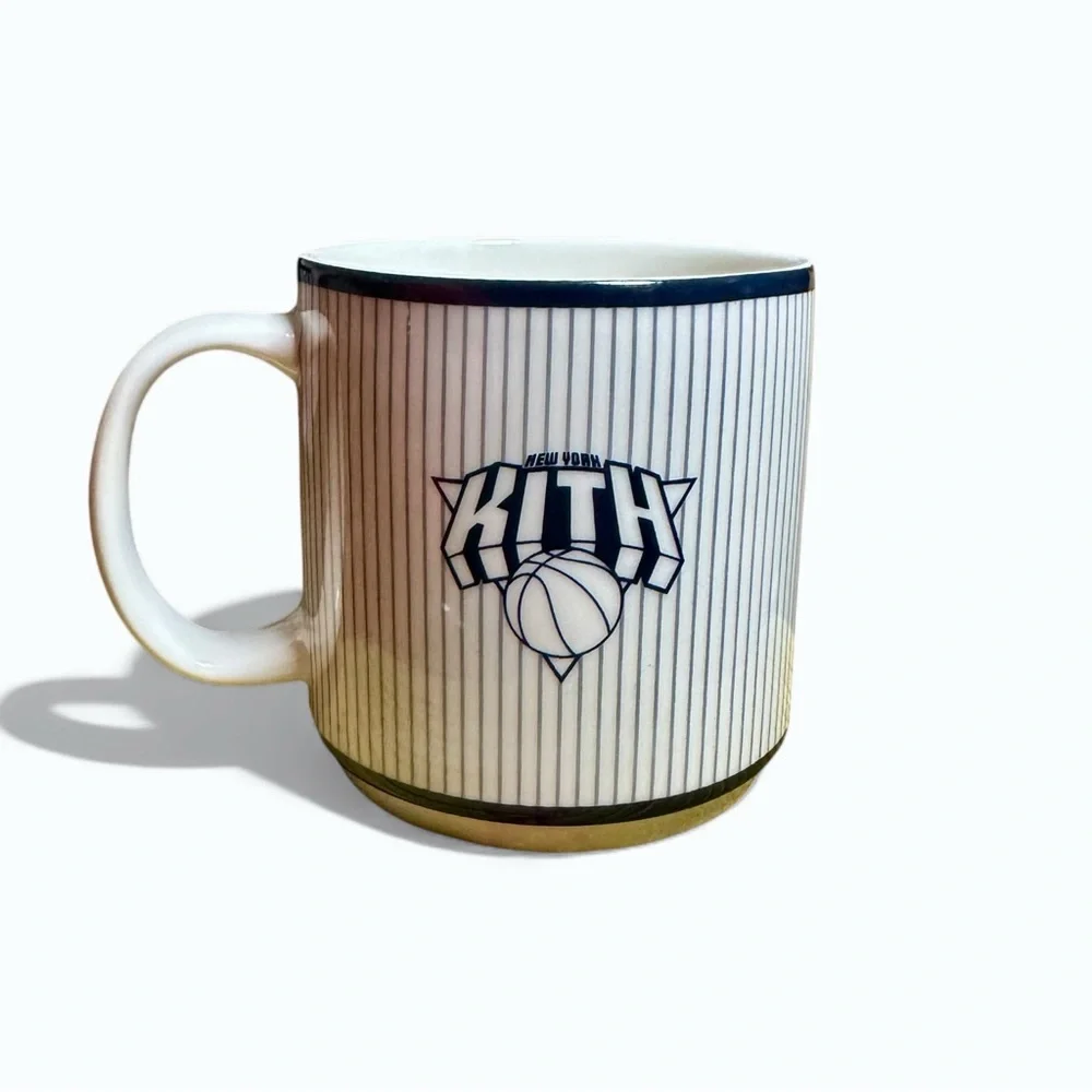 Rare Kith x New York Knicks Pinstripe Mug | NBA Collector Cup - Picture 3 of 7